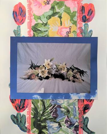 Original Floral Collage by Frances Sousa