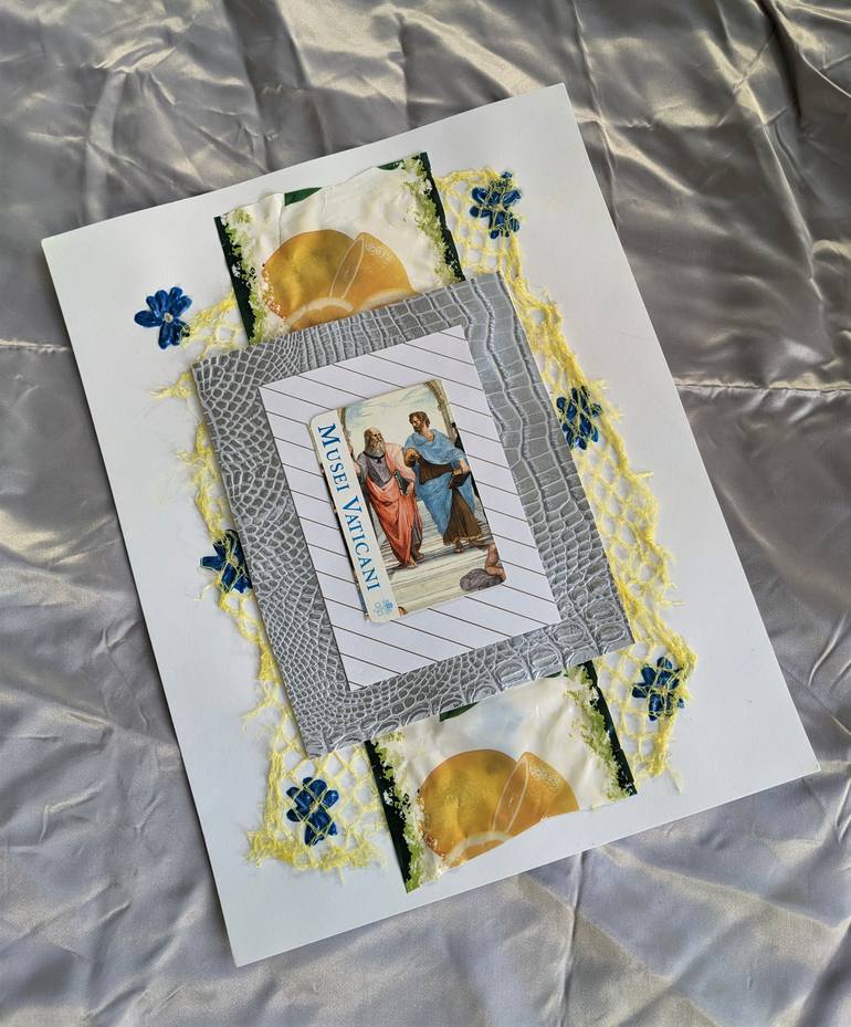 Original Abstract Religion Collage by Frances Sousa