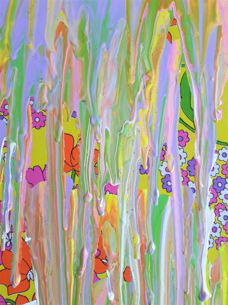 Original Modernism Abstract Painting by Frances Sousa