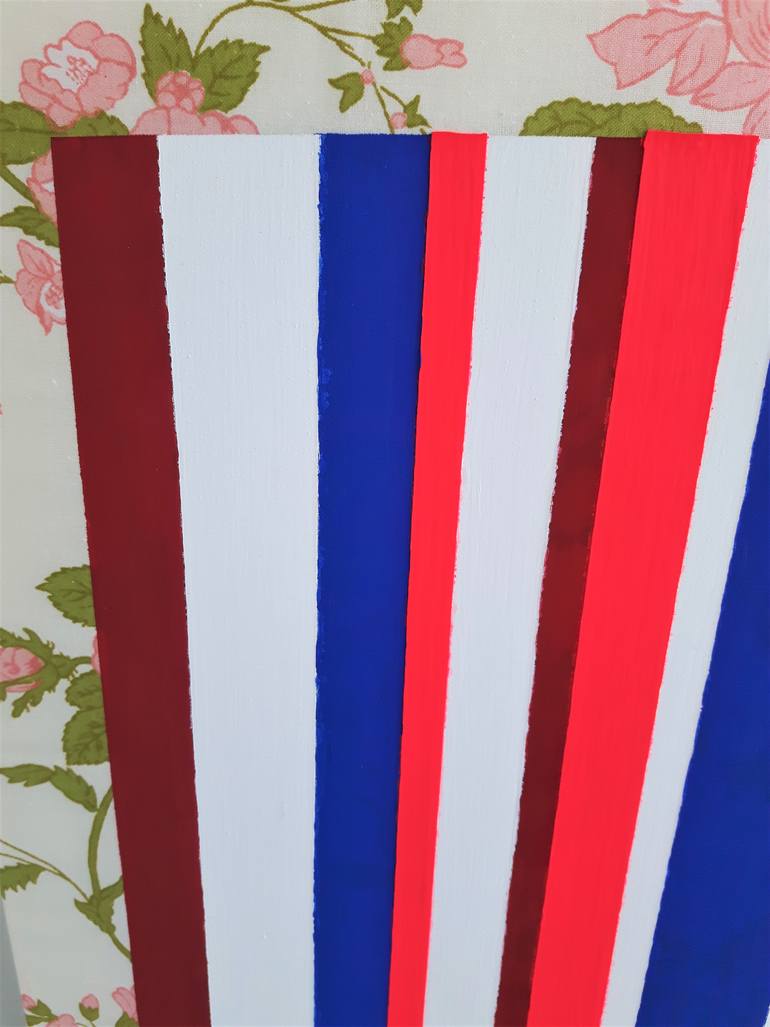 Original Modernism Abstract Painting by Frances Sousa