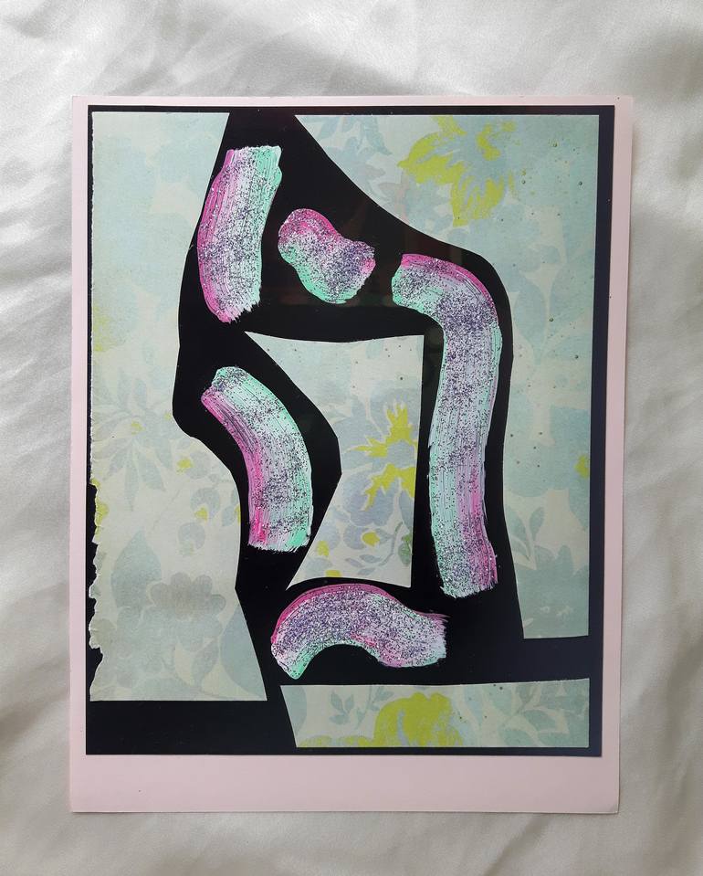 Original Fine Art Abstract Collage by Frances Sousa