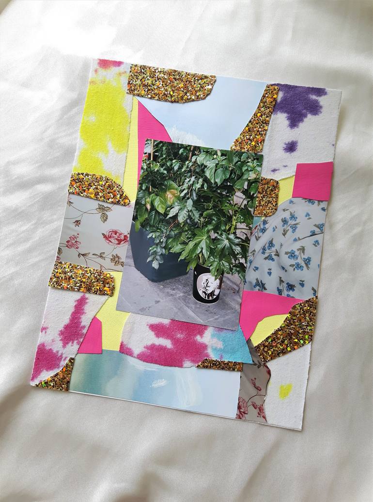 Original Abstract Pop Culture/Celebrity Collage by Frances Sousa