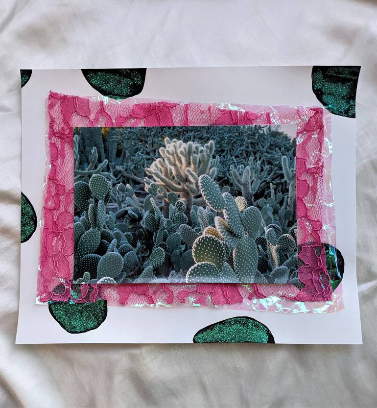 Original Abstract Botanic Collage by Frances Sousa