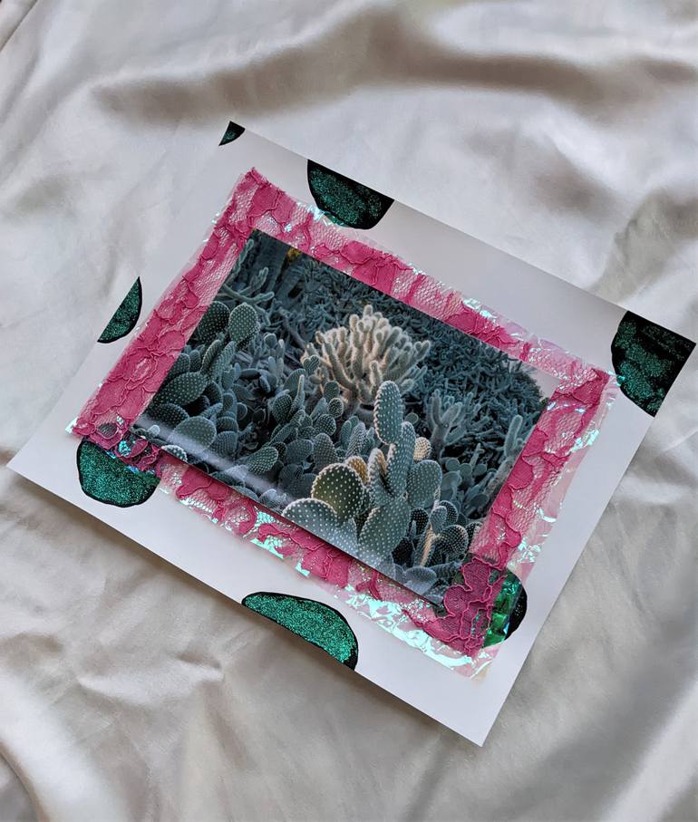 Original Abstract Botanic Collage by Frances Sousa