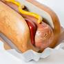 What is America, Hot dogs
bun carved out of limestone, hot dog carved out of travertine
the paper plate is power coated steel