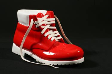 Colored work boots / red and white thumb