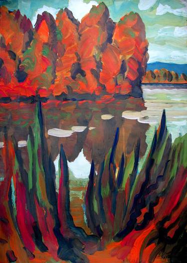 Original Expressionism Nature Paintings by Andrei Kirgizov