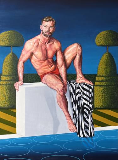 Original Surrealism Men Paintings by Jason Carr