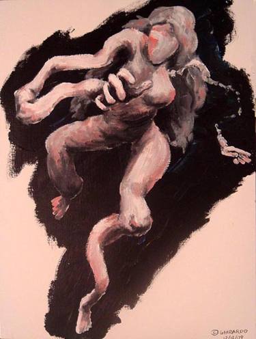 Original Expressionism Nude Paintings by Claudio Ghirardo