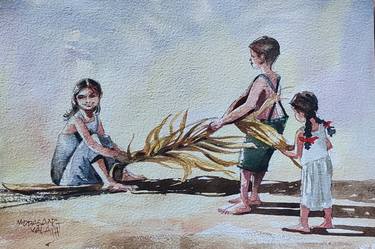 Print of Children Paintings by mopasang valath