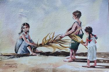 Print of Conceptual Children Paintings by mopasang valath