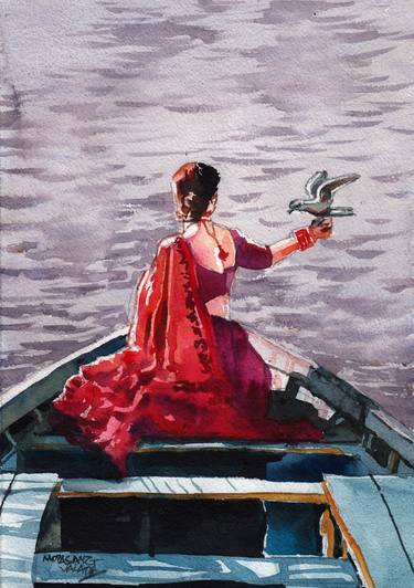 Lady on Boat thumb