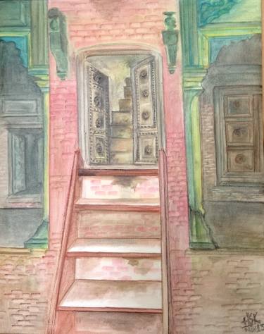 Print of Architecture Paintings by Hina Sajid Khan