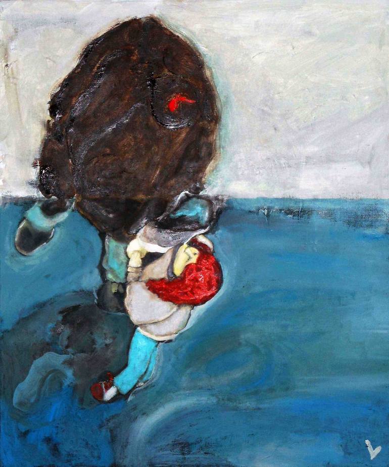 Original Expressionism People Paintings by Laura Rambelli