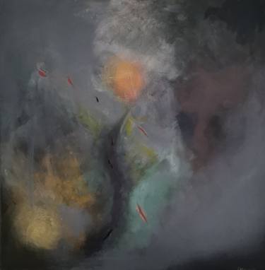 Original Algorithmic Abstract Painting by Elke Bohm
