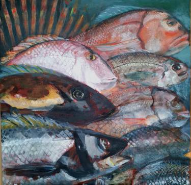 Original Abstract Animal Painting by Elke Bohm