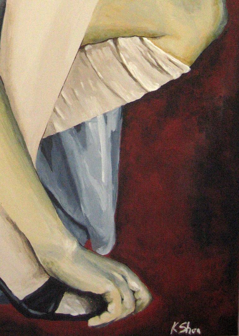Original Art Deco Women Painting by K Shoa