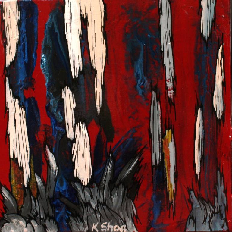 Original Abstract Expressionism Abstract Painting by K Shoa