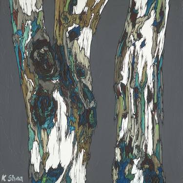 Original Abstract Expressionism Tree Paintings by K Shoa