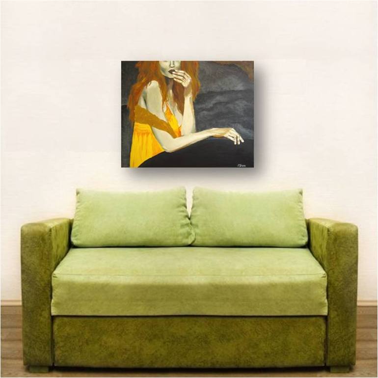 Original Figurative Women Painting by K Shoa