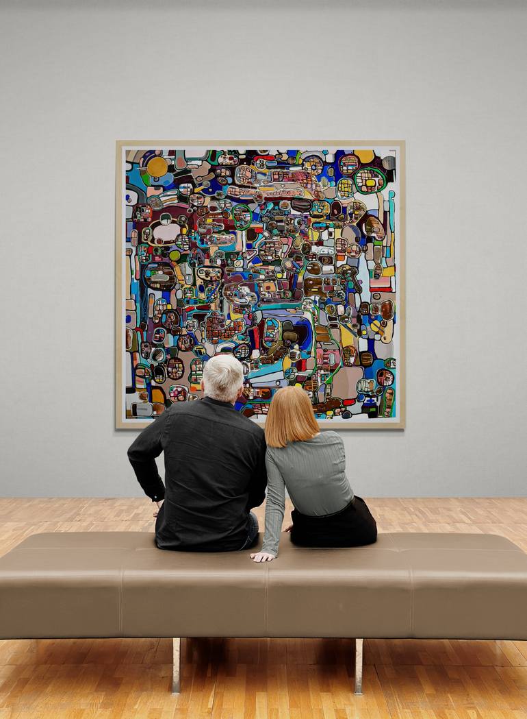 Original Abstract Expressionism Abstract Painting by Fernando Jaramillo