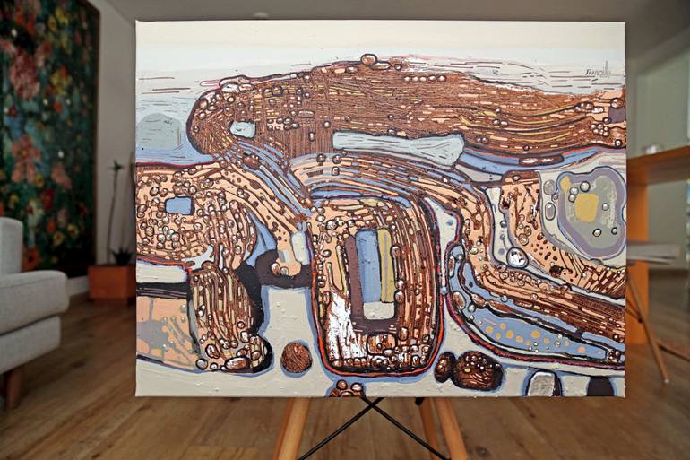 Original Abstract Expressionism Abstract Painting by Fernando Jaramillo