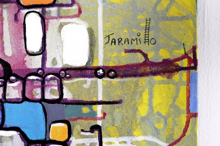 Original Modern Abstract Painting by FERNANDO JARAMILLO