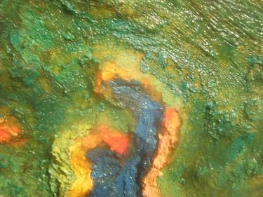 detail impasto figure in a landscape thumb