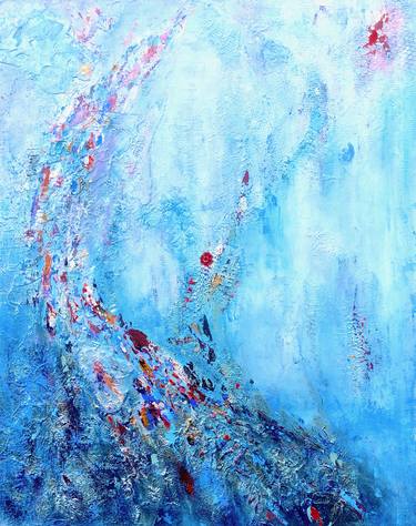 Original Abstract Expressionism Abstract Paintings by Linda DeRosa