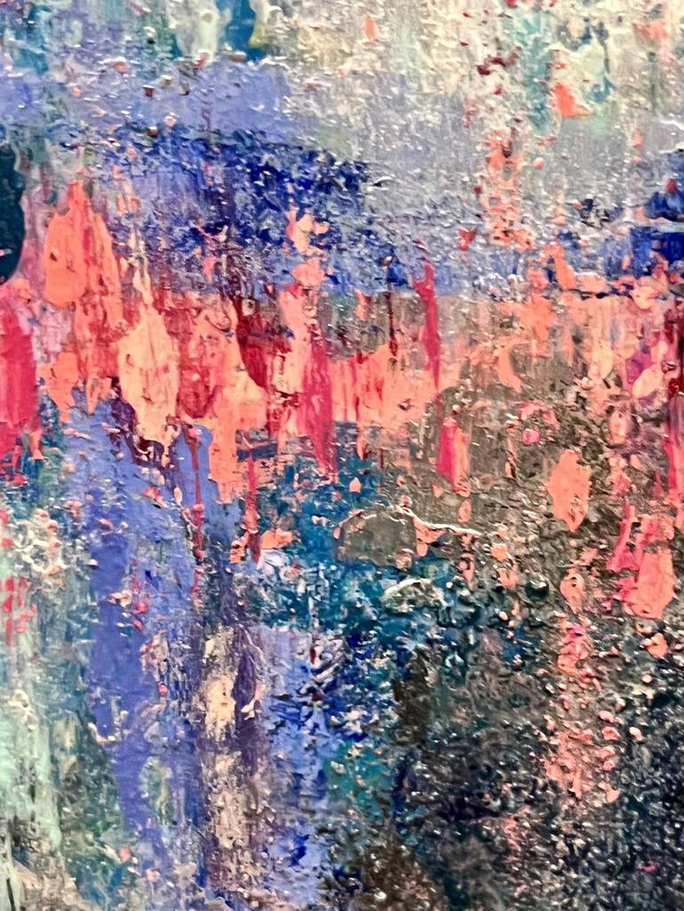 Original Abstract Expressionism Abstract Painting by Linda DeRosa