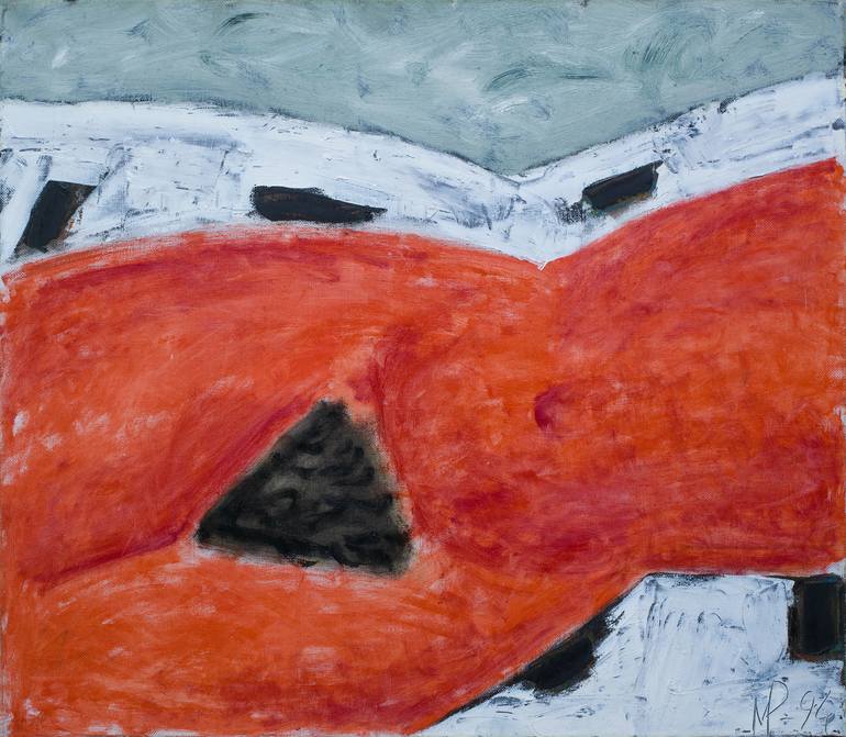 Red torso. Painting by Refat Mamutov | Saatchi Art