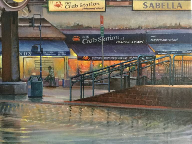 Original Impressionism Cities Painting by Christopher Walsh