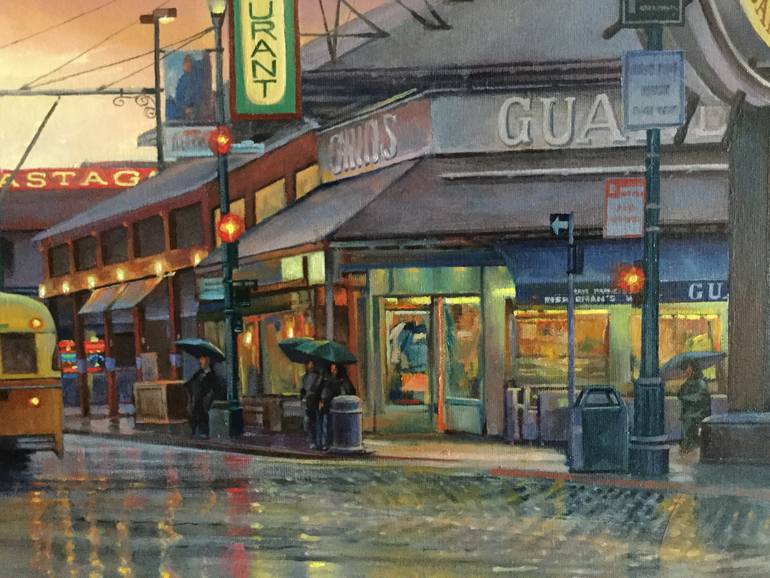 Original Impressionism Cities Painting by Christopher Walsh