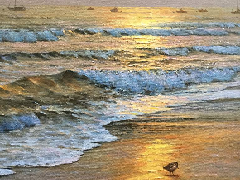 Original Impressionism Seascape Painting by Christopher Walsh