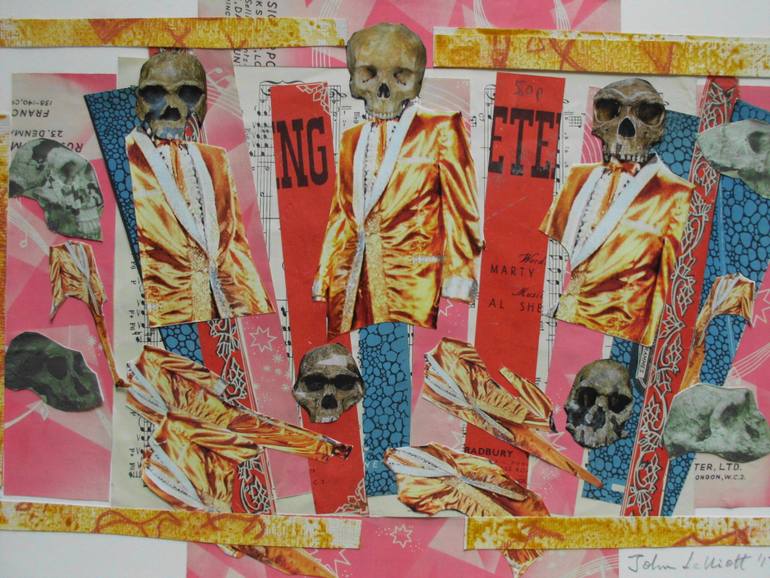 Original Figurative Pop Culture/Celebrity Collage by John Lelliott