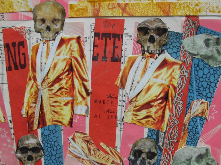 Original Figurative Pop Culture/Celebrity Collage by John Lelliott