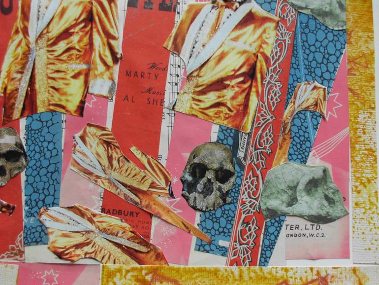 Original Figurative Pop Culture/Celebrity Collage by John Lelliott