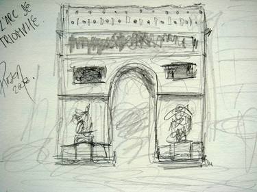 Original Figurative Architecture Drawings by Luis Pinzón