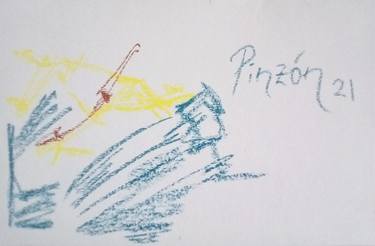 Original Abstract Expressionism Abstract Drawings by Luis Pinzón