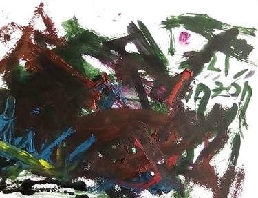 Original Abstract Expressionism Abstract Paintings by Luis Pinzón