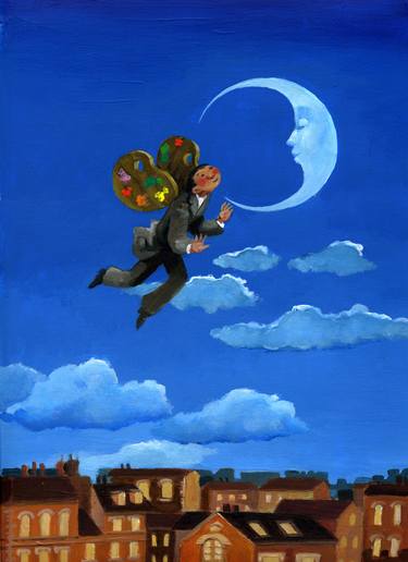 Print of Surrealism Fantasy Paintings by Cristina Bernazzani