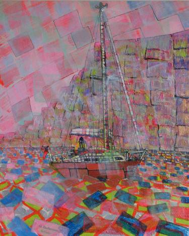 Print of Impressionism Boat Paintings by Hilda Anderson