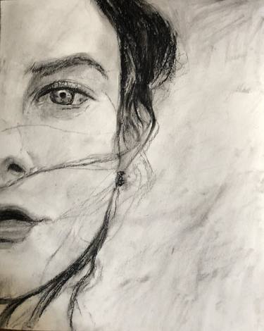 Original Realism Portrait Drawing by Erwin Libbrecht
