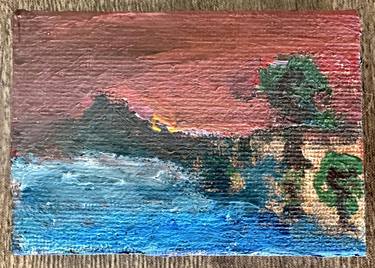 Original Impressionism Seascape Painting by John F Michael