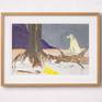 Tree and dog framed