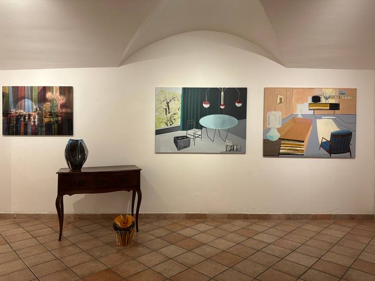 Original Contemporary Architecture Painting by Roberta Rose Cavallari