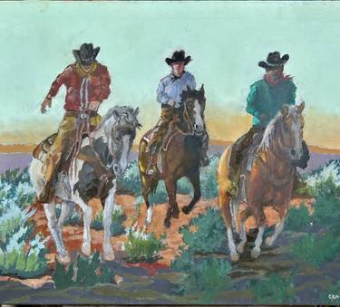 Original Modern Horse Paintings by Gen Farrell