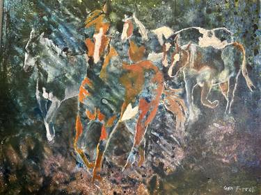 Original Contemporary Horse Paintings by Gen Farrell