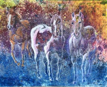 Original Fine Art Horse Paintings by Gen Farrell