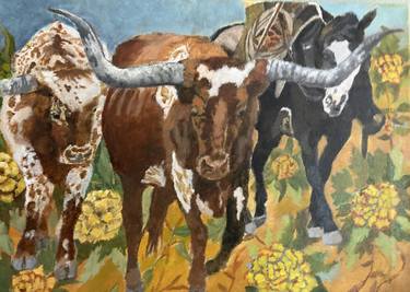 Original Contemporary Animal Painting by Gen Farrell